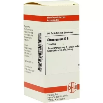 STRAMONIUM D 6 pastillas, 80 uds