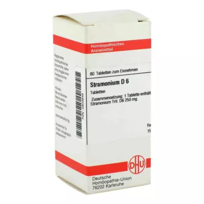 STRAMONIUM D 6 pastillas, 80 uds