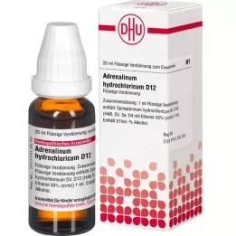 ADRENALINUM HYDROCHLORICUM D 12 Dilución, 20 ml