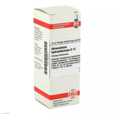 DHU Adrenalina clorhidrato D 12 Dilución, 20 ml