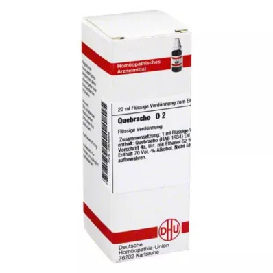 DHU Quebracho D 2 Dilución, 20 ml