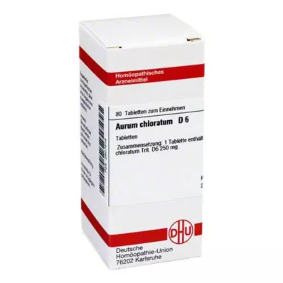 AURUM CHLORATUM D 6 pastillas, 80 uds