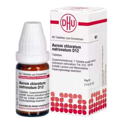 Aurum Chloratum Natronatum D12 tabletas (80 piezas)