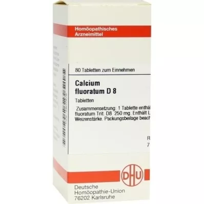 CALCIUM FLUORATUM D 8 pastillas, 80 uds