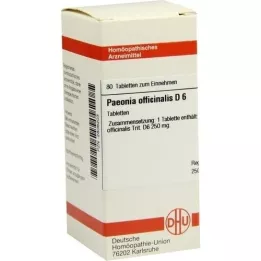 PAEONIA OFFICINALIS D 6 pastillas, 80 uds