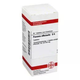PAEONIA OFFICINALIS D 6 pastillas, 80 uds