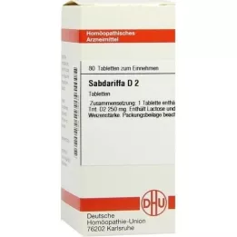 SABDARIFFA D 2 comprimidos, 80 uds