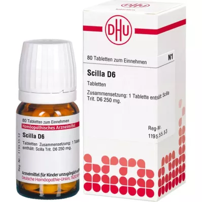SCILLA D 6 pastillas, 80 uds