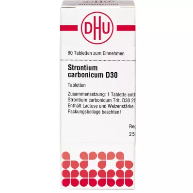 STRONTIUM CARBONICUM D 30 comprimidos, 80 uds