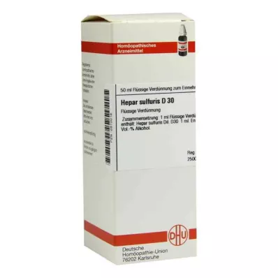 HEPAR SULFURIS D 30 Dilución, 50 ml