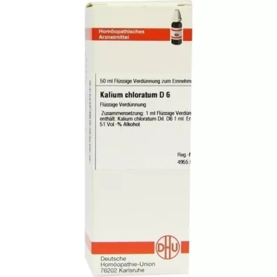 KALIUM CHLORATUM D 6 Dilución, 50 ml