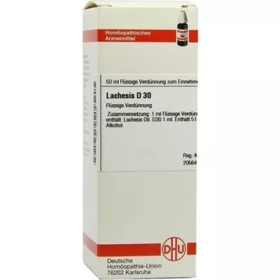 LACHESIS D 30 Dilución, 50 ml