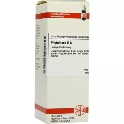 PHYTOLACCA D 6 Dilución, 50 ml