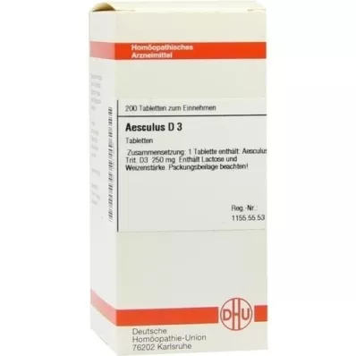 AESCULUS D 3 comprimidos, 200 uds