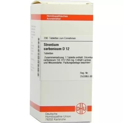 STRONTIUM CARBONICUM D 12 comprimidos, 200 uds
