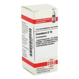 CINNABARIS D 10 glóbulos, 10 g