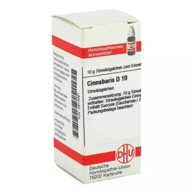 Cinnabaris D10 glóbulos (10 g)