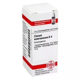 ZINCUM VALERIANICUM D 4 glóbulos, 10 g