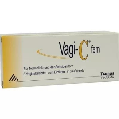 VAGI C Fem comprimidos vaginales, 6 uds