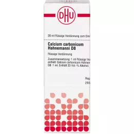 CALCIUM CARBONICUM Hahnemanni D 8 Dilución, 20 ml