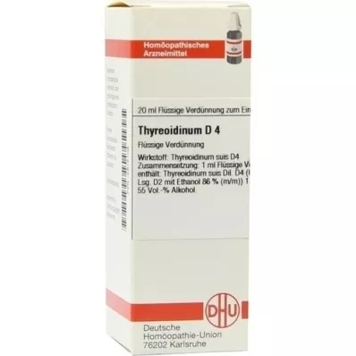 THYREOIDINUM Dilución D 4, 20 ml