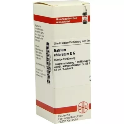 NATRIUM CHLORATUM D 6 Dilución, 20 ml