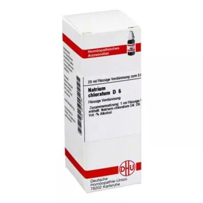 NATRIUM CHLORATUM D 6 Dilución, 20 ml