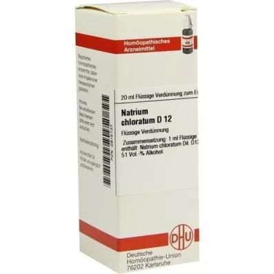 NATRIUM CHLORATUM D 12 Dilución, 20 ml