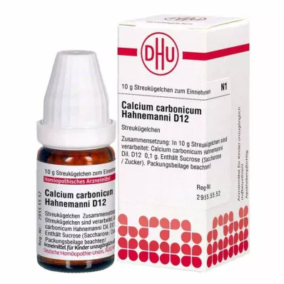 CALCIUM CARBONICUM Hahnemanni D 12 glóbulos, 10 g
