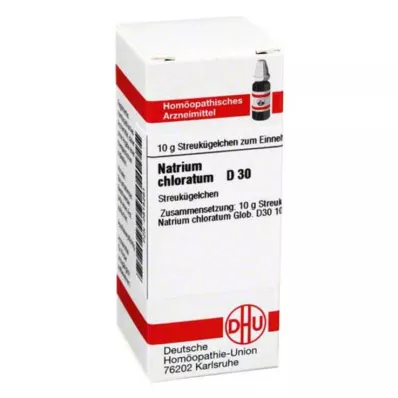 NATRIUM CHLORATUM D 30 glóbulos, 10 g
