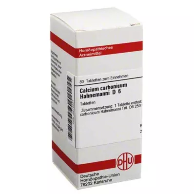 DHU Calcio carbonicum D 6 Mesa, 80 piezas DHU Calcio carbonicum D 6 Mesa, 80 piezas