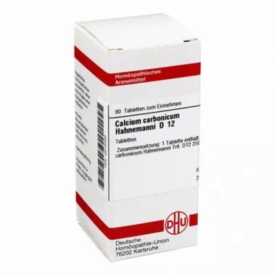DHU Calcio carbonicum D 12 tabletas, 80 piezas