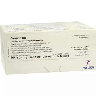 CERUSSIT D 8 Ampollas, 48X1 ml