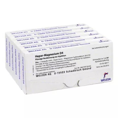 HEPAR MAGNESIUM D 4 Ampollas, 48X1 ml