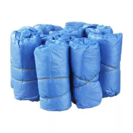 ÜBERSCHUHE Plástico desechable azul, 100 uds