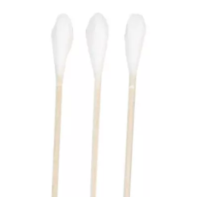 WATTESTÄBCHEN con cabeza de algodón 15 cm mediana, 100 uds