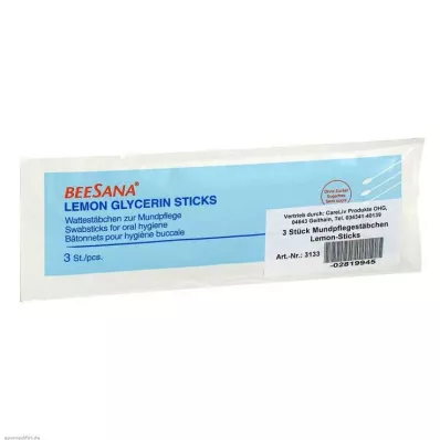 MUNDPFLEGESTÄBCHEN Palitos de limón, 3 uds