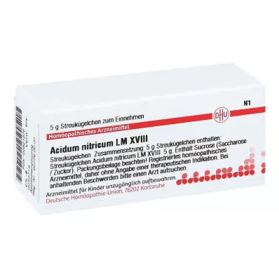 ACIDUM NITRICUM LM XVIII Glóbulos, 5 g