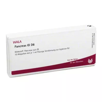 PANCREAS GL D 6 Ampollas, 10X1 ml