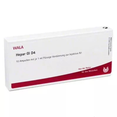 HEPAR GL D 4 Ampollas, 10X1 ml