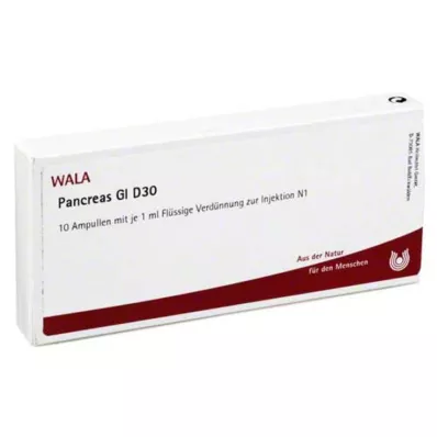 PANCREAS GL D 30 Ampollas, 10X1 ml PANCREAS GL D 30 Ampollas, 10X1 ml