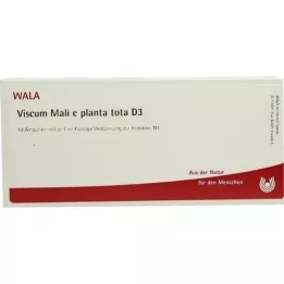 VISCUM MALI e planta tota D 3 Ampollas, 10X1 ml