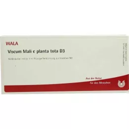 VISCUM MALI e planta tota D 3 Ampollas, 10X1 ml