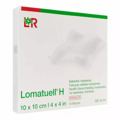 LOMATUELL H Pomada tul 10x10 cm estéril, 10 uds