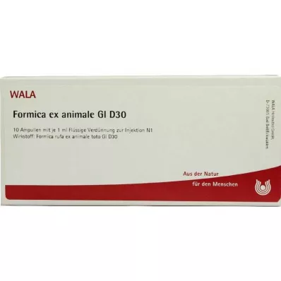 Formica ex animale GL D 30 ampollas, 10X1 ml
