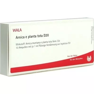 ARNICA E Planta tota D 20 Ampollas, 10X1 ml