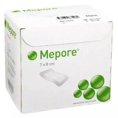 MEPORE Apósito estéril 7x8 cm, 55 uds