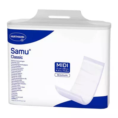 SAMU Compresas de maternidad Classic midi 11x30 cm, 56 unid SAMU Compresas de maternidad Classic midi 11x30 cm, 56 unid