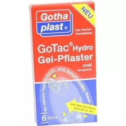GOTAC Lámina para heridas con almohadilla de gel, 6 unidades