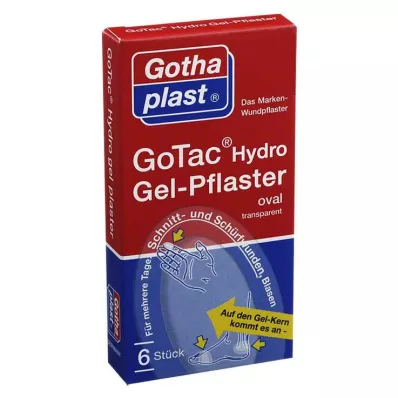 GOTAC Lámina para heridas con almohadilla de gel, 6 unidades